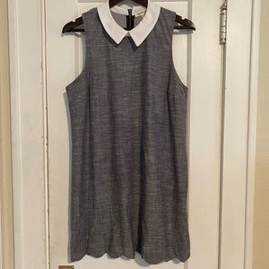 Sleeveless Scalloped Mini Dress